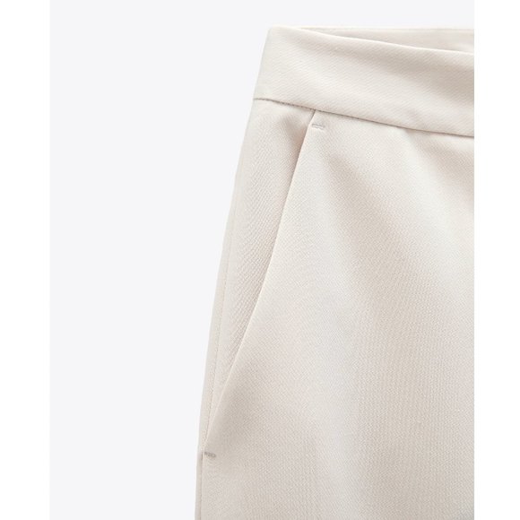NWT Zara Flowy Pants Trousers Ecru SOLD OUT - Picture 4 of 5